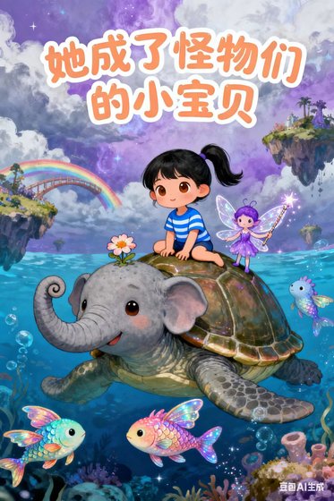 她成了怪物們的小寶貝